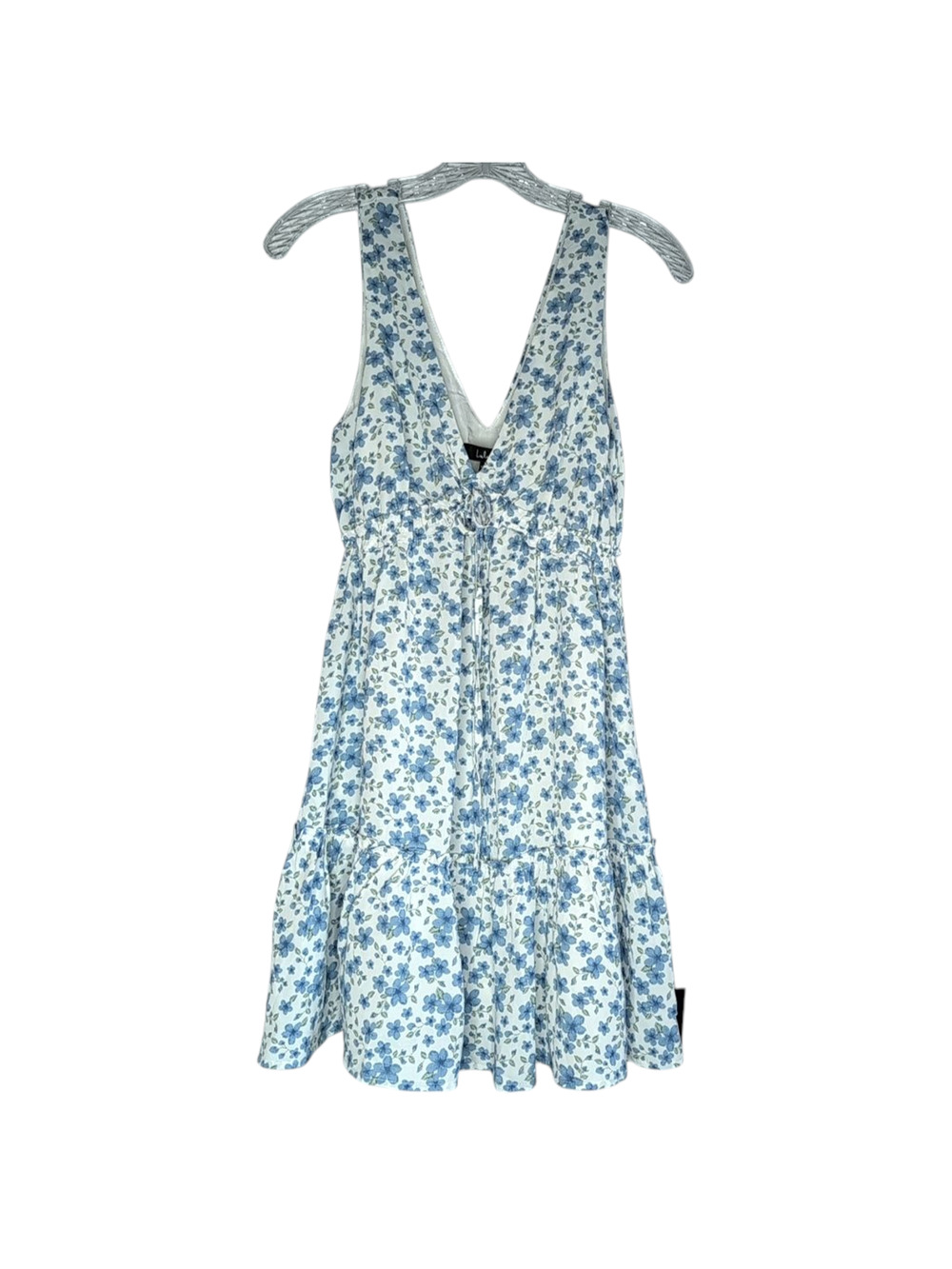 Lulus Remember Me Floral V-Neck Babydoll Dress with pockets, size XS NWT